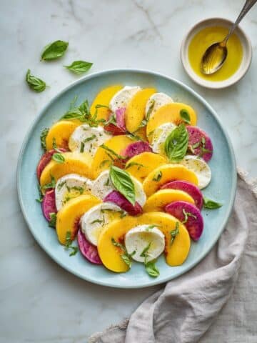 Peach Caprese Salad Recipe