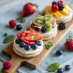 Fruit Pizza Cookies with Cream Cheese Frosting Recipe