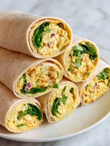 Chickpea Salad Pinwheels Recipe
