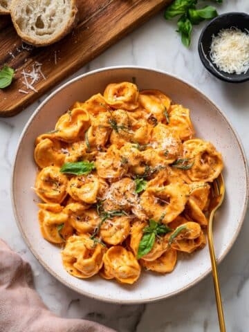 Roasted Tomato Ricotta Tortellini Recipe