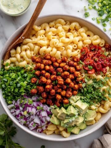 Buffalo Chickpea Pasta Salad Recipe