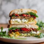 Harissa Eggplant Picnic Sandwich Recipe