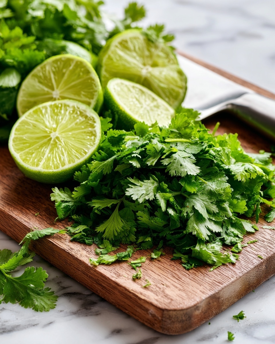 The image shows a close-up view of cooked pinto beans in a deep white pot. The beans have a rich brown color and appear soft with a slightly saucy texture, and they are garnished with fresh bright green cilantro leaves scattered on top. The pot is sitting on a white marbled surface, and the handle of the pot is visible at the bottom left. The lighting highlights the moist and hearty look of the beans, making them look warm and ready to eat. photo taken with an iphone --ar 4:5 --v 7