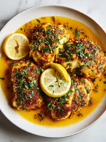 Lemon Garlic Butter Baked Cod Recipe