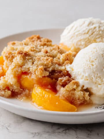 Cake Batter Peach Cobbler Recipe