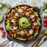 Carne Asada Fries with Lamb and Toppings Recipe