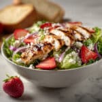Balsamic Grilled Chicken Salad with Strawberries and Goat Cheese Recipe