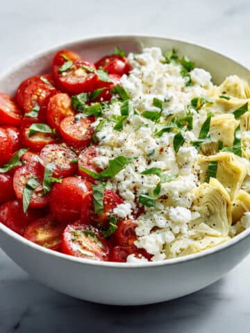 Marinated Artichoke Salad with Tomatoes and Feta Recipe
