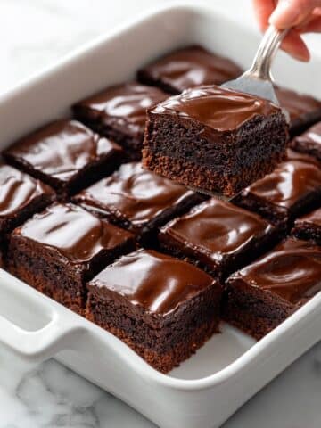 Zucchini Brownies with Chocolate Ganache Recipe