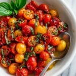 Air Fryer Cherry Tomatoes with Basil Recipe