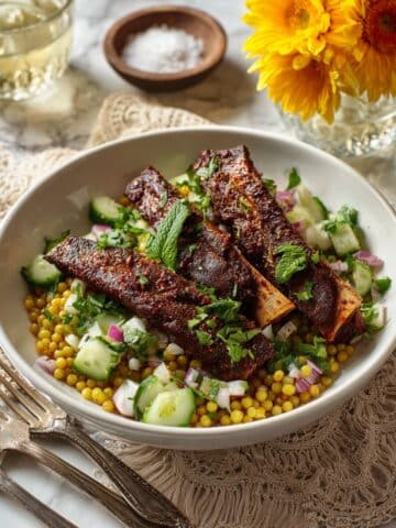 Perfectly Pan-Seared Rosemary Lamb Chops with Mint-Pistachio Pesto Recipe