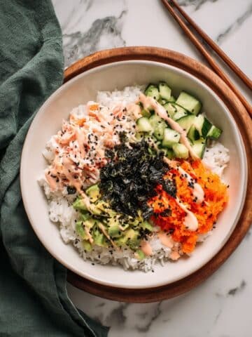 California Roll Sushi Bowls Recipe