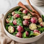 No Mayo Potato Salad with Basil Vinaigrette Recipe