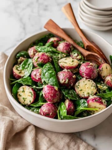 No Mayo Potato Salad with Basil Vinaigrette Recipe