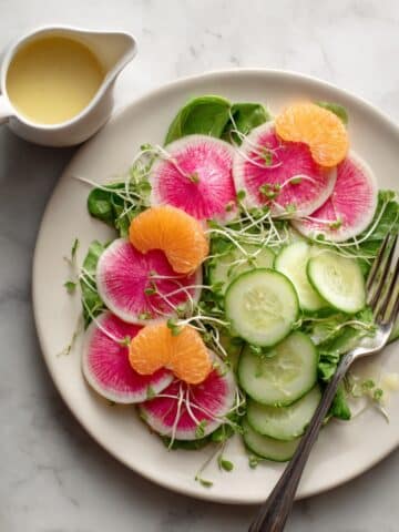Watermelon Radish Salad with Meyer Lemon Vinaigrette Recipe