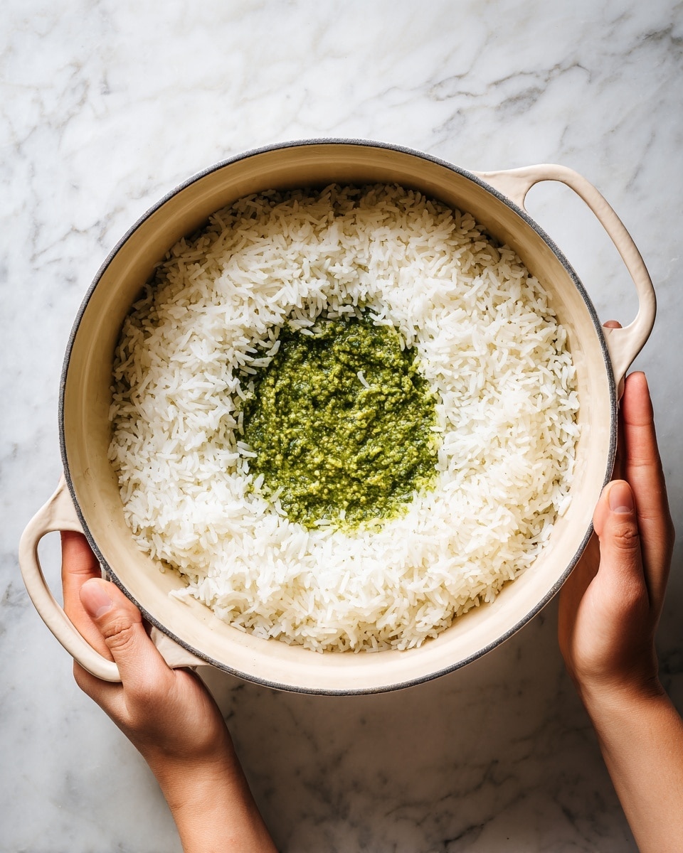 Pesto Rice Recipe - Recipe Image