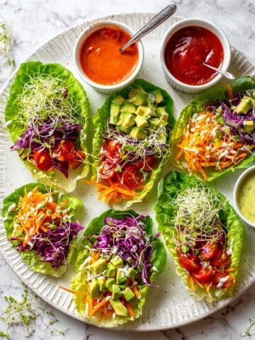 Rainbow Raw-Maine Taco Boats Recipe
