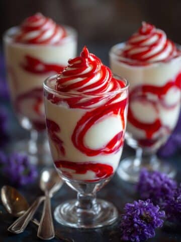 White Chocolate Cheesecake Mousse with Raspberry Compote Recipe