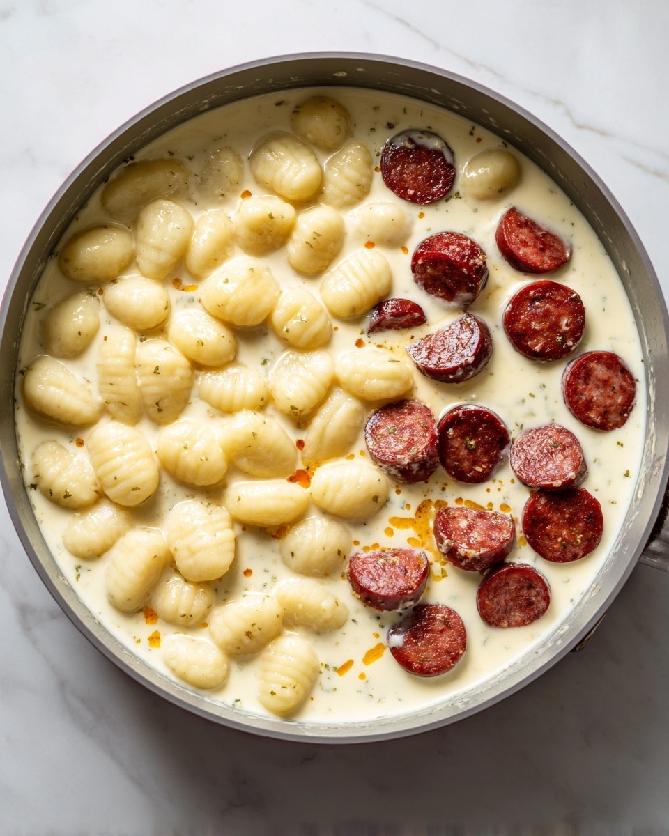 Creamy Butternut Squash Gnocchi with Sausage, Sage, and Thyme Recipe - Recipe Image
