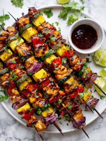 Hawaiian Grilled Teriyaki Chicken Pineapple Skewers Recipe