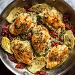 Mediterranean Chicken with Sun-Dried Tomatoes, Artichokes, and Capers Recipe