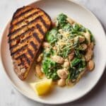 Creamy Butter Beans With Leeks & Spinach Recipe