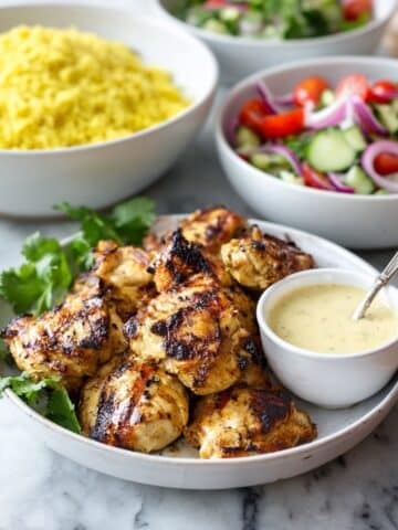 Yogurt Marinated Chicken With Herby Sumac Salad Recipe