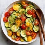 Three Herb Tomato Zucchini Salad Recipe