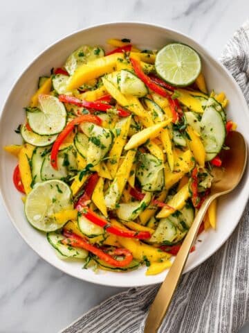 Fresh Mango Salad with Avocado, Basil, and Mint Recipe