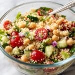 Couscous Salad with Chickpeas, Fresh Herbs, and Lemon Vinaigrette Recipe
