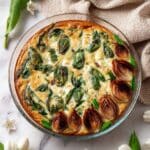 Spinach and Goat Cheese Quiche with Zucchini Crust Recipe