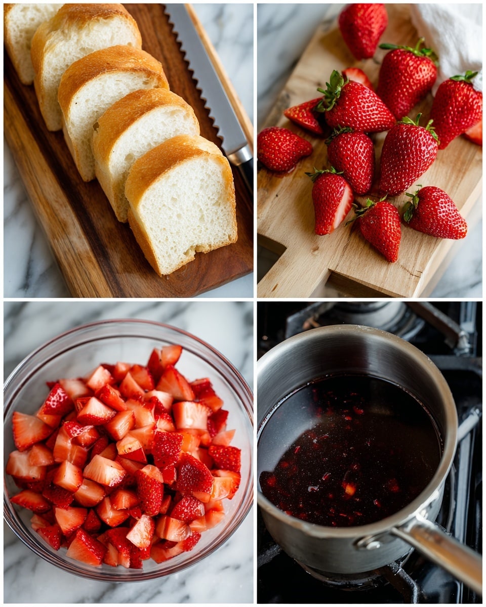 Crostini with Balsamic Strawberries and Ricotta Recipe - Recipe Image