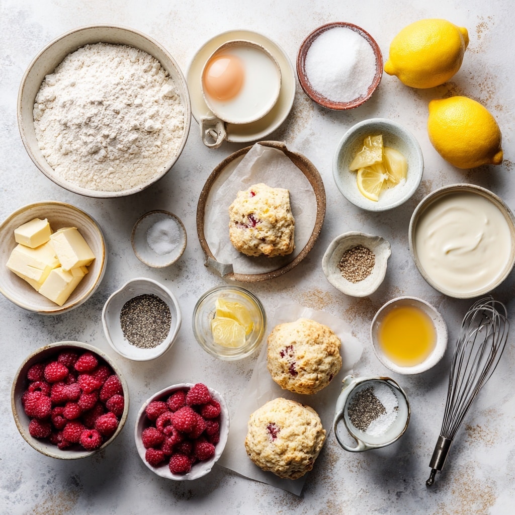 The image shows a four-part cooking process laid out in a grid on a white marbled surface. The top-left layer features neatly cubed bright yellow butter resting on white paper next to a small knife. The top-right layer reveals a mixture of white flour, black poppy seeds, and bright yellow turmeric powder in a silver bowl, with a wooden spoon stirring the ingredients. The bottom-left layer presents a metal bowl with pale yellow liquid being whisked, showing bubbles and foam on the surface. The bottom-right layer highlights a woman's hand squeezing a crumbly, beige dough mixture, with the metal bowl visible in the background. Photo taken with an iphone --ar 4:5 --v 7