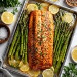 Sheet Pan Maple Salmon with Roasted Asparagus Recipe