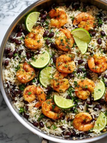 Cilantro-Lime Black Bean Shrimp and Rice Recipe