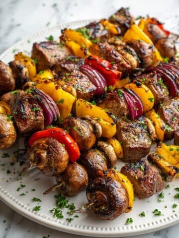 Honey Garlic Chili Steak Kabobs Recipe