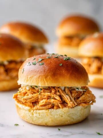 Buffalo Chicken Sliders (Super Cheesy!) Recipe