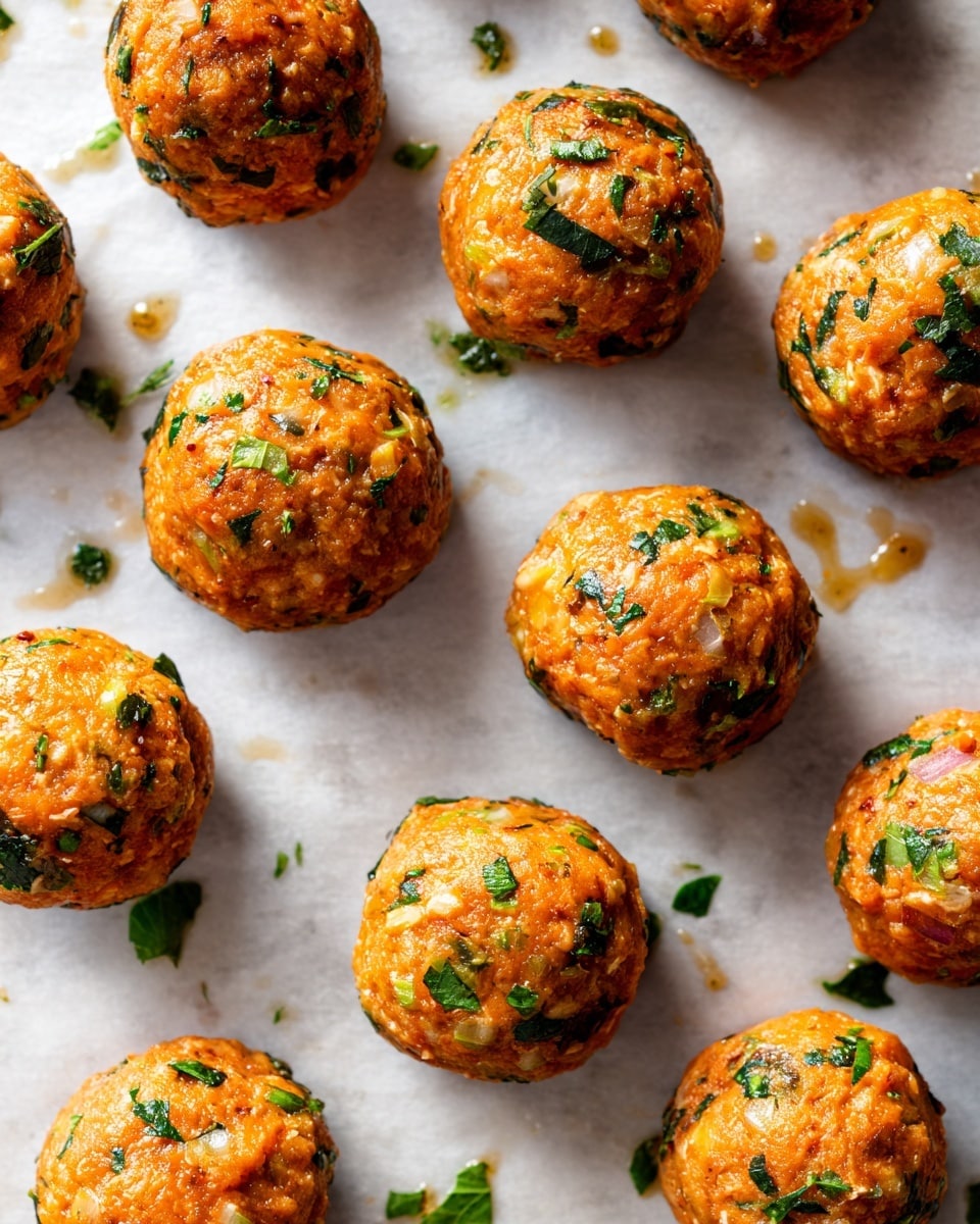 Harissa Meatballs with Fregola and Lemony Yogurt Recipe - Recipe Image