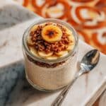 Banana Bread Chia Pudding with Crunchy Cinnamon Oat Crumble Recipe