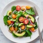 Cucumber Tomato Avocado Salad Recipe