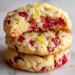 Oat Flour Lemon Raspberry Cookies Recipe