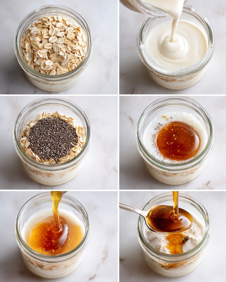 Overnight Oats with Fruit and Nut Toppings Recipe - Recipe Image