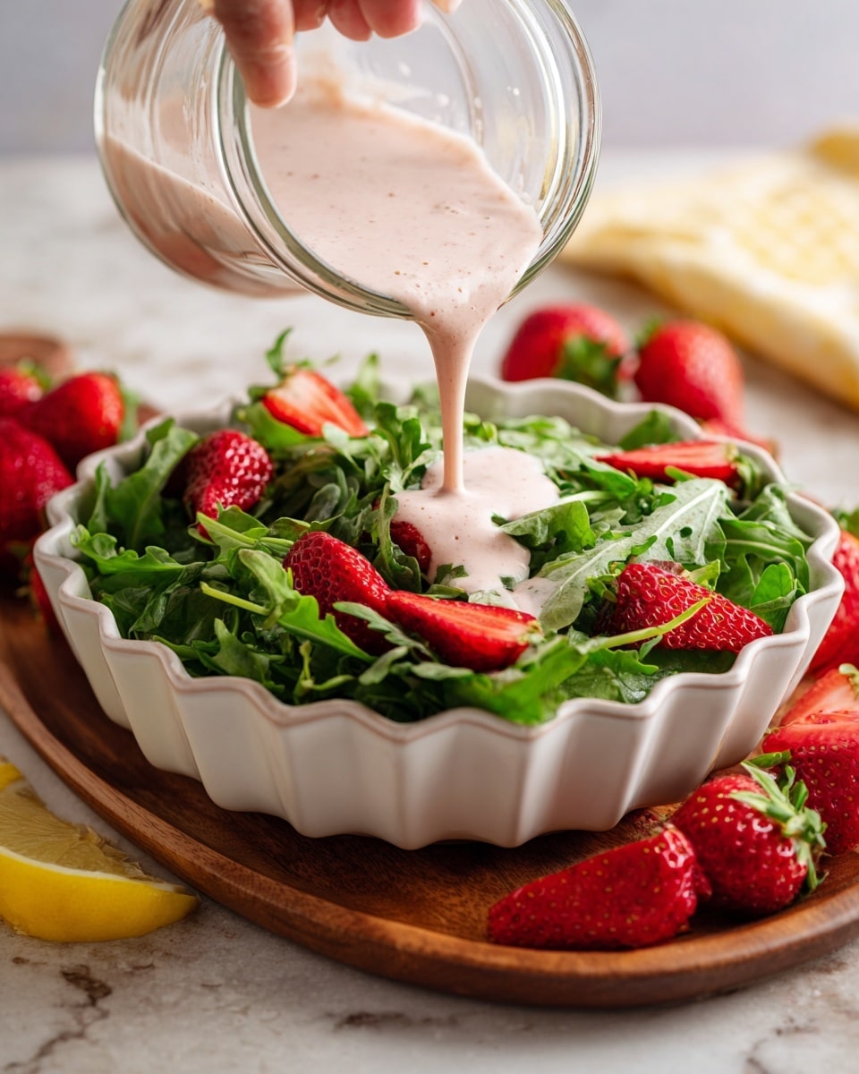 Easy Creamy Strawberry Balsamic Dressing Recipe - Recipe Image