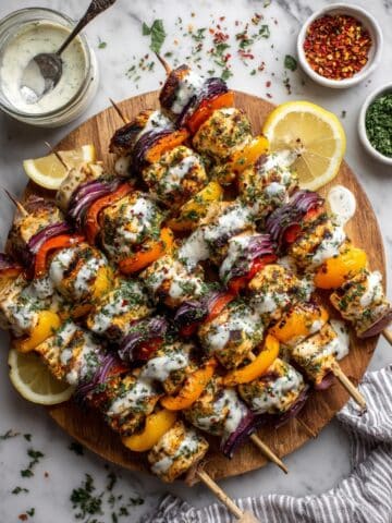 Baked Greek Chicken Skewers Recipe