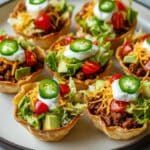 Mini Wonton Taco Cups Recipe