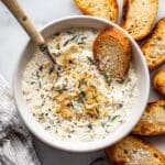 Caesar Salad Dip with Crispy Crostini Recipe