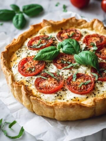 Savory Tomato and Mozzarella Galette (Caprese Galette) Recipe