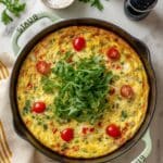 Vegan Savory Veggie-Filled Frittata Recipe