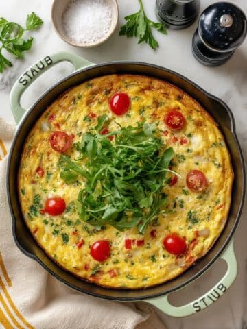 Vegan Savory Veggie-Filled Frittata Recipe