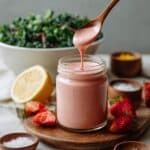 Easy Creamy Strawberry Balsamic Dressing Recipe